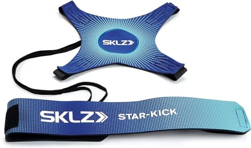 SKLZ StarKick HandsFree Adjustable Solo Soccer Trainer Fits Ball Sizes 3 4 and 5 Cobalt - Image 1