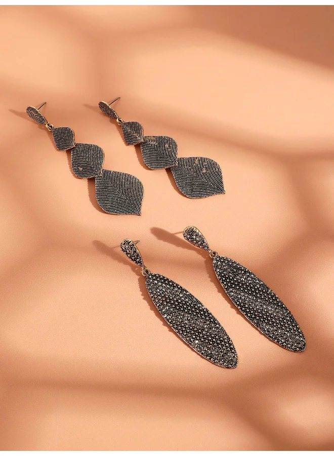 سوهي حزمة من الأقراط المتدلية الطويلة المعقدة