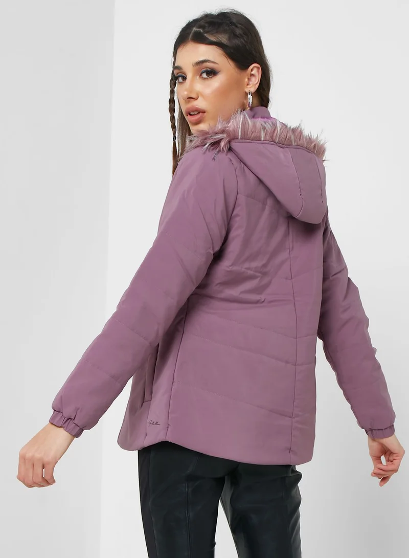 Fort Collins Urban Minx Urban Minx Longline Padded Jacket With Hood