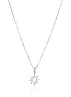 Dogeared Reminders- "Good Vibes Only" Sterling Silver Sun Charm Necklace, 16"+2" Extender  - Image 2