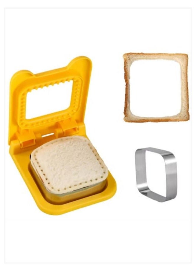 Uncrustable Sandwich Maker Cutters for Kids Lunch,Mini Cookie Cutter and Sealer - Image 1