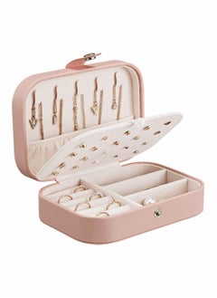 Jewelry Box for Women Girls PU Leather Organizer Storage Case with Compartments, Earrings Bracelets Rings Watches
