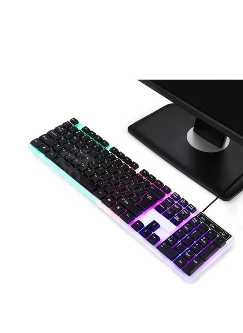 Utopia - Gaming Keyboard, multimedia shortcuts, WaterProof, Wired USB interface, English and Arabic - Point PT-75 - Image 1