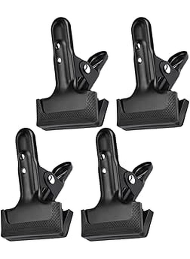 Heavy Duty Steel Photo Backdrop Clips 4 Pack Black For Studio Photography Background - Image 1