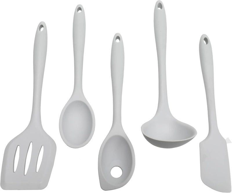Chef Craft Premium Silicone Cooking Ladle, 11.25 inch, Gray - Image 4