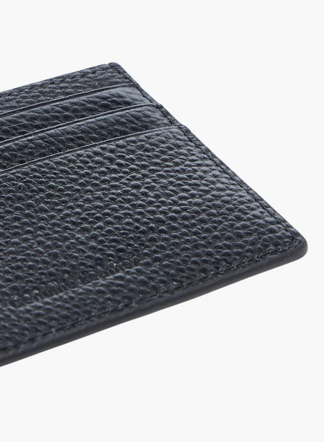 DUCHINI Men's Textured Card Holder with Open Top