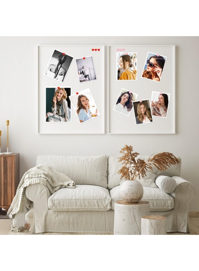 وينر ١٠٠ دبوس ضغط، دبابيس بلاستيكية وردية وحمراء على شكل قلب، دبابيس إبهام لطيفة على شكل قلب، دبابيس زينة للوحات الإعلانات ولوحات الفلين، للمنزل والمدرسة والمكتب - Image 4