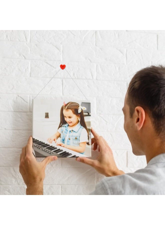 وينر ١٠٠ دبوس ضغط، دبابيس بلاستيكية وردية وحمراء على شكل قلب، دبابيس إبهام لطيفة على شكل قلب، دبابيس زينة للوحات الإعلانات ولوحات الفلين، للمنزل والمدرسة والمكتب - Image 3