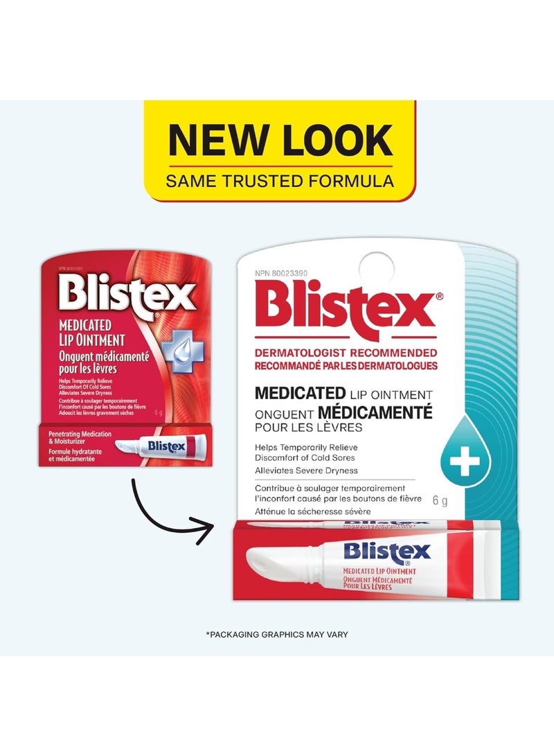 Blistex Medicated Lip Ointment Lip Protectant Stick, 6g - Image 1