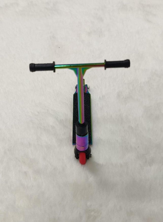 LEEFAI Metal Finger Scooter Alloy Pro Finger Stunt Scooter-Solid Metal fingerscooter (Rainbow) - Image 2