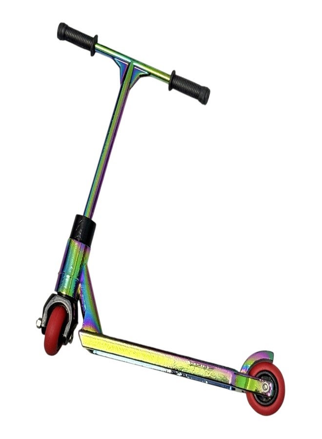 LEEFAI Metal Finger Scooter Alloy Pro Finger Stunt Scooter-Solid Metal fingerscooter (Rainbow) - Image 1