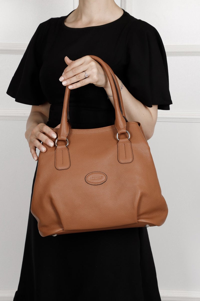 Gönderi(r) Gon Platinum Genuine Leather Large Size Women's Shoulder and Handbag B8392  - Image 1