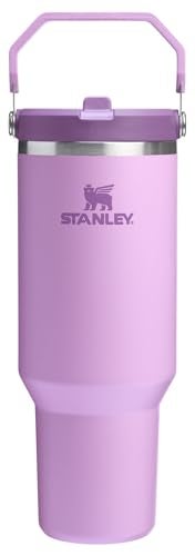 STANLEY IceFlow 2.0 Flip Straw Tumbler with Handle 40 oz | Twist On Lid and Flip Up Straw | Leak Resistant Water Bottle | Insulated Stainless Steel | BPA-Free | Lilac - Image 1