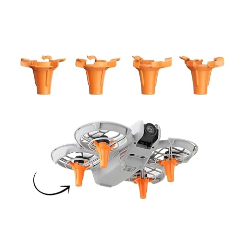 GetZget® Height Extender Compatible with DJI Neo - 10mm Landing Gear Leg Extensions, Stable and Durable Protection for Smooth Takeoffs and Landings Accessories (Neon Orange) - Image 1