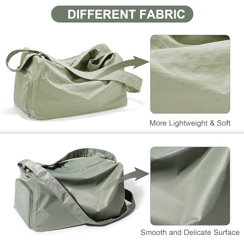 wassdins Large Gym Bag with Shoe Compartment, Workout Sport Duffle Bag for Women Travel, Waterproof Shoulder Overnight Bags Lightweight Carry on Tote Bags for Swim, Yoga, Dance - Image 2
