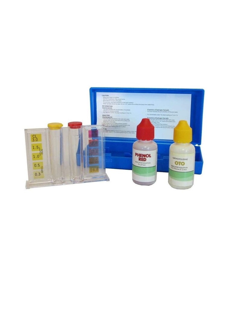 Aqua Swimming Pool Water Test Kit for Chlorine and PH (BASIC PH and CL test kit 15 CL) - Image 1