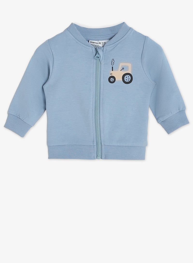 NAME IT Infant Graphic Zipup Cardigan - Image 1
