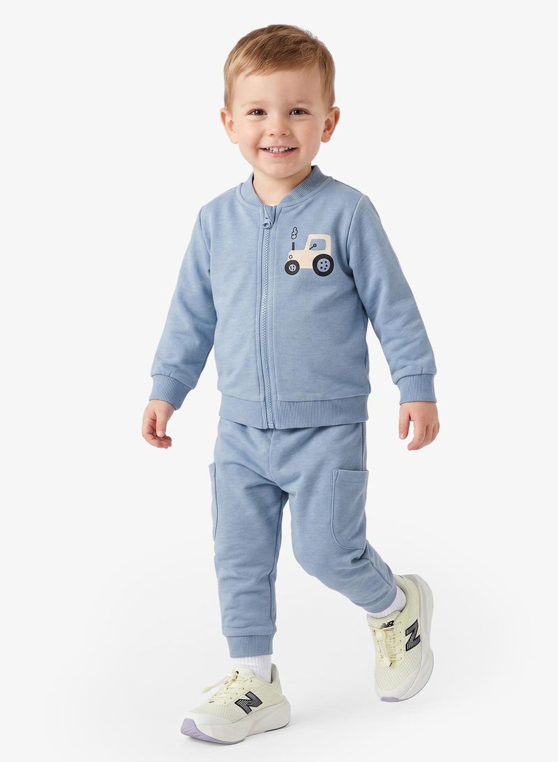 NAME IT Infant Graphic Zipup Cardigan - Image 4