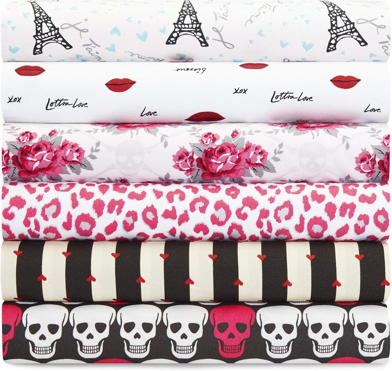 - Twin Sheets, Soft & Lightweight Bedding, Fade & Wrinkle Resistant (Skull Rose Trellis, Twin) - Image 4
