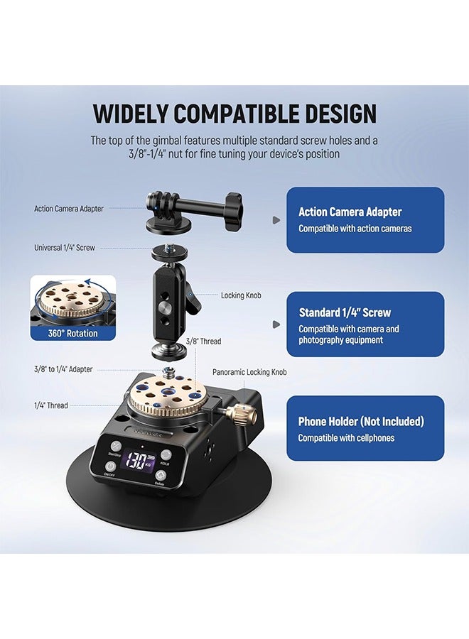 Neewer NEEWER 6" Electric Camera Suction Mount with Ball Head Magic Arm, Automatic Air Pump Vacuum Suction Cup, Aluminum Alloy Car Windshield Window Mount for Action Camera/Camera/Phone, CA017  - Image 3