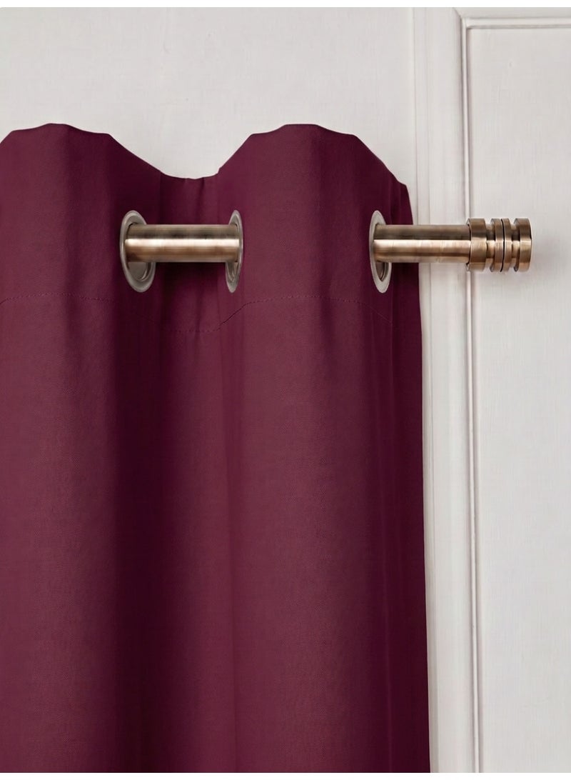 Amali Regal Dimout curtains with 16 Grommets in 2 panels Size (W132 x L 274cm) for living room Decor or bedroom window noise reduction and light blocking - Image 3