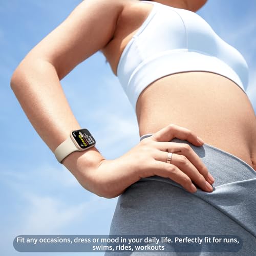 AMSKY 6 Pack Sport Bands Compatible with Apple Watch Band 38mm 40mm 41mm 42mm 44mm 45mm 49mm 46mm,Silicone Waterproof Strap for iWatch Apple Watch Series 11 10 9 Ultra 8 7 6 5 4 3 2 1 SE Women Men - Image 5