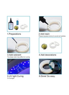 Excefore 100ml Upgrade Quick Cure! Hard Type Crystal Clear UV Resin, UV Glue Ultraviolet Curing, Solar Cure Sunlight Activated Resin Adhesive Glue for Jewelry Making, Casting & Coating  - Image 5