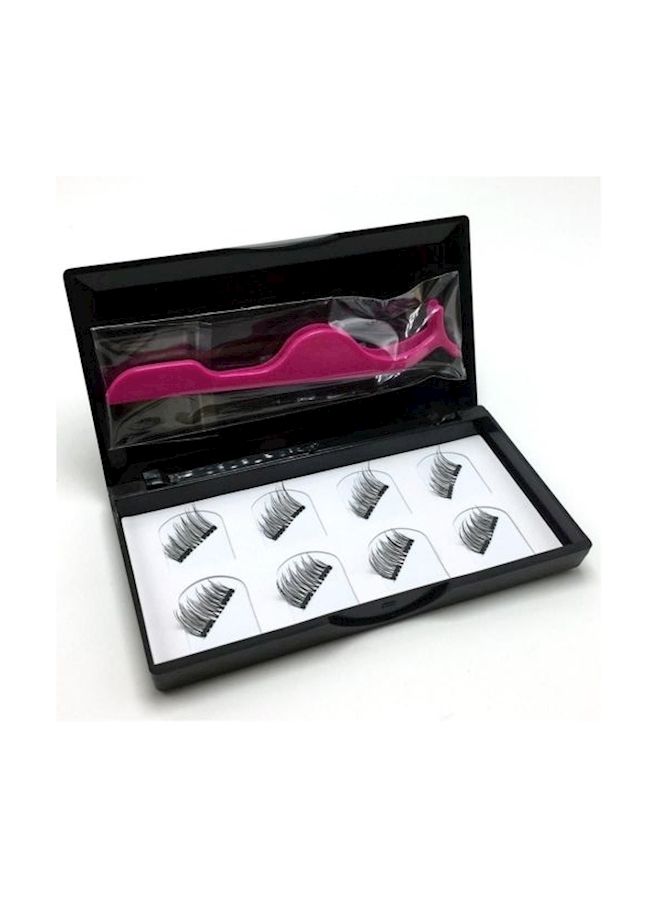 نيبمينينت 4 أزواج من رموش صناعية مغناطيسية ثلاثية الأبعاد أسود - Image 2