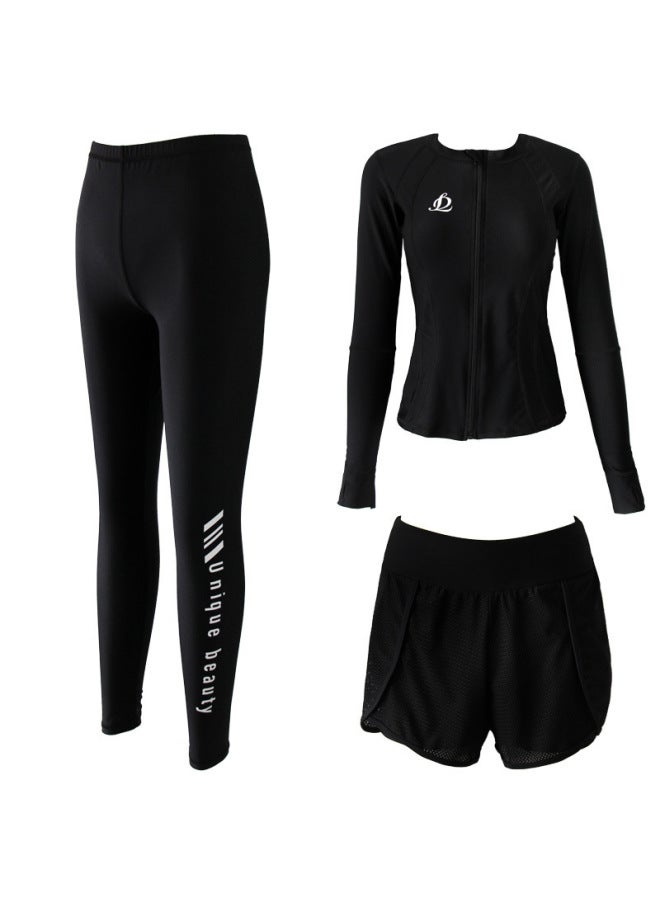 New Sports Vest Trousers Split Swimsuit Women's Fatty Plus Size Slim-fit Slim-fit Snorkeling Surfing Diving Suit