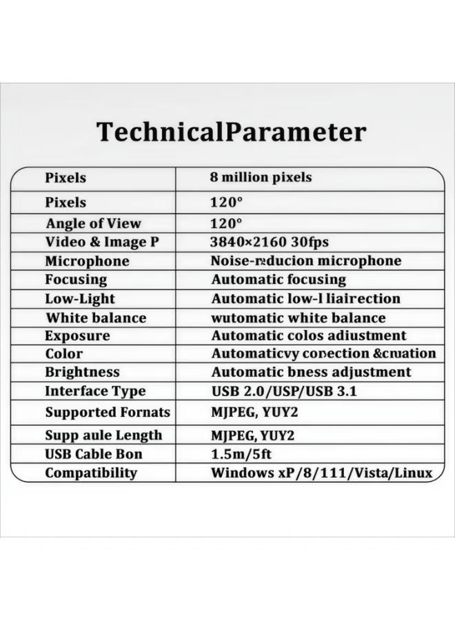 4K Webcam for PC with Microphones, Autofocus, Privacy Shutter & Tripod Mount, USB Plug & Play Streaming Camera for Zoom, YouTube, Gaming - Image 2
