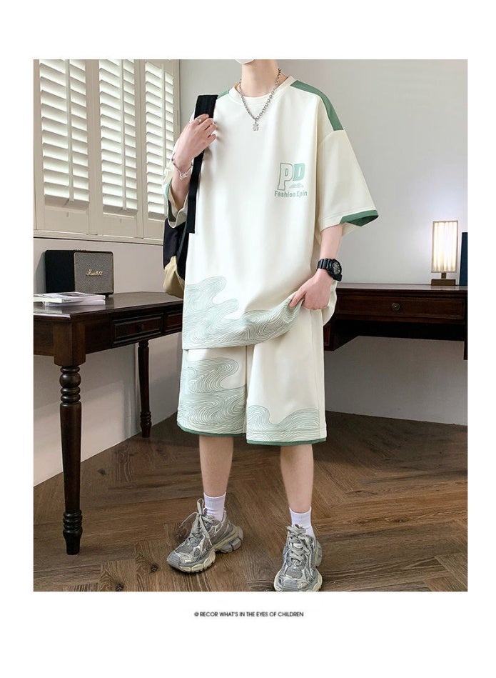 KUYING New Fashion Leisure Sports Ice Silk Set - Image 3