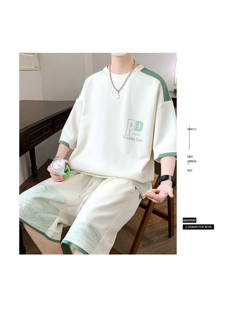 KUYING New Fashion Leisure Sports Ice Silk Set - Image 5