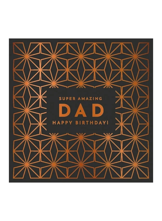 ذا ارت فايل Super Amazing Dad Happy Birthday Greeting Card