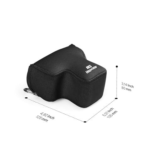 MegaGear Neoprene Camera Case for Fujifilm XS20 1855mm Stylish and Protective Digital Photography Bag Black - Image 3