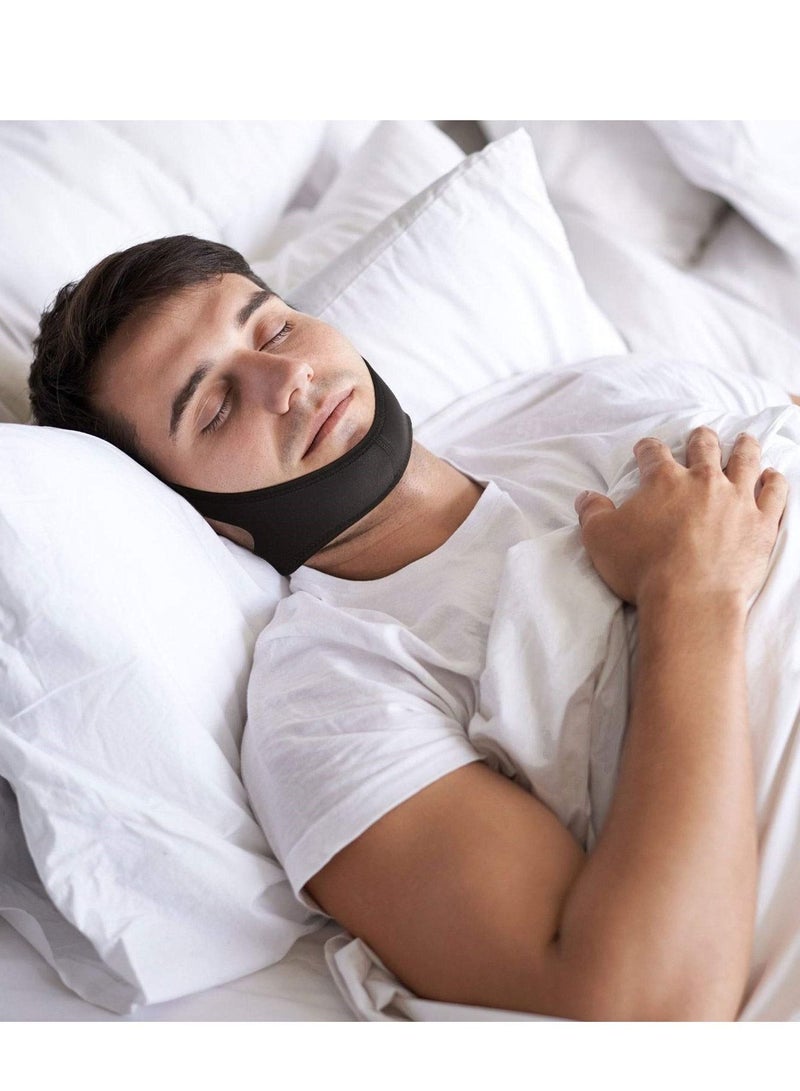 NIBEMINENT Anti Snoring Chin Strap Stop The Most Effective Solution Reduction Relief Stopper Sleep Aid Devices Adjustable Comfortable Bands For Men And Women  - Image 2