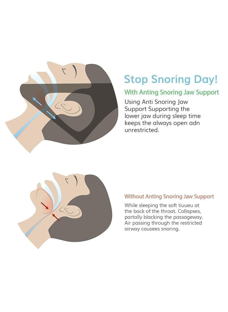 NIBEMINENT Anti Snoring Chin Strap Stop The Most Effective Solution Reduction Relief Stopper Sleep Aid Devices Adjustable Comfortable Bands For Men And Women  - Image 3