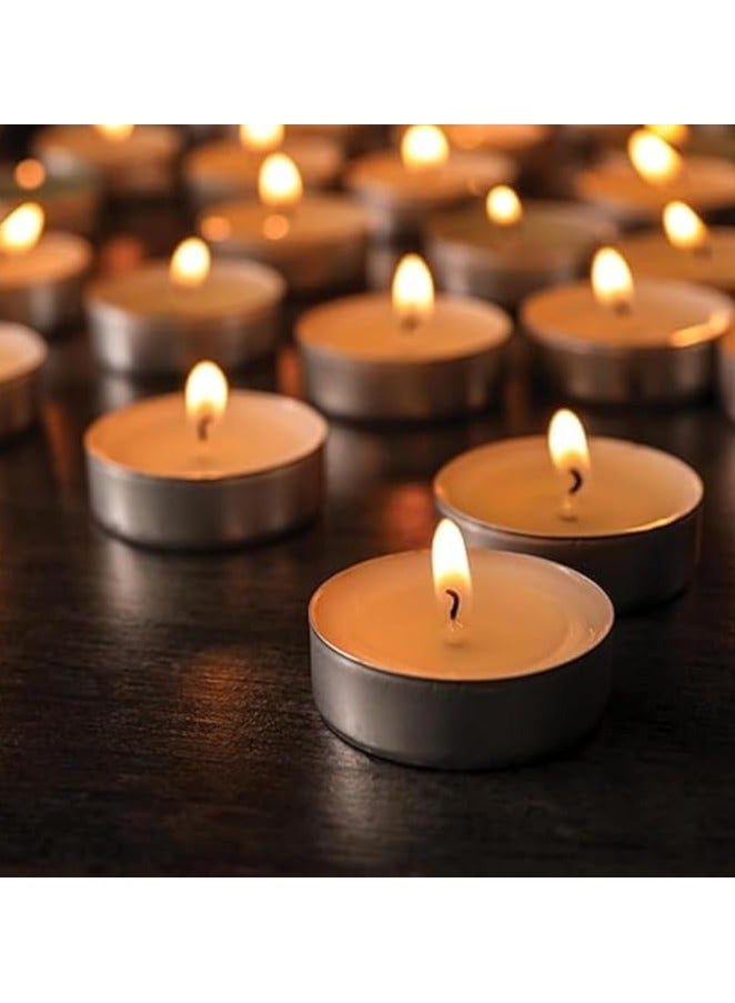 Small Tealight Candles, Decorative Candles - White - (Set of 10)  - Image 1