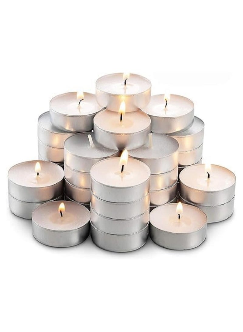 Small Tealight Candles, Decorative Candles - White - (Set of 10)  - Image 2