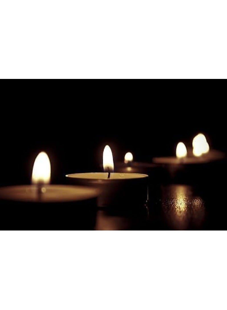 Small Tealight Candles, Decorative Candles - White - (Set of 10)  - Image 4