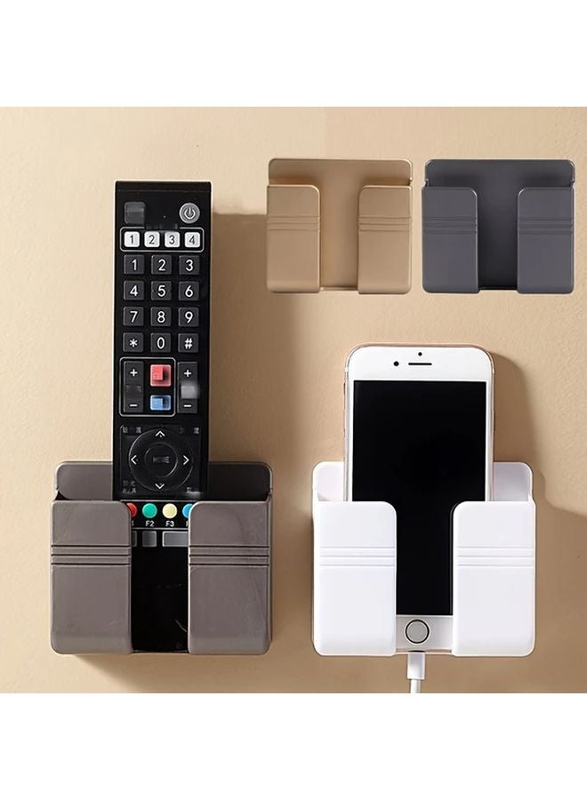 Black Wall Mounted No Drill Charger Station Organizer For Phones Remotes - Image 2