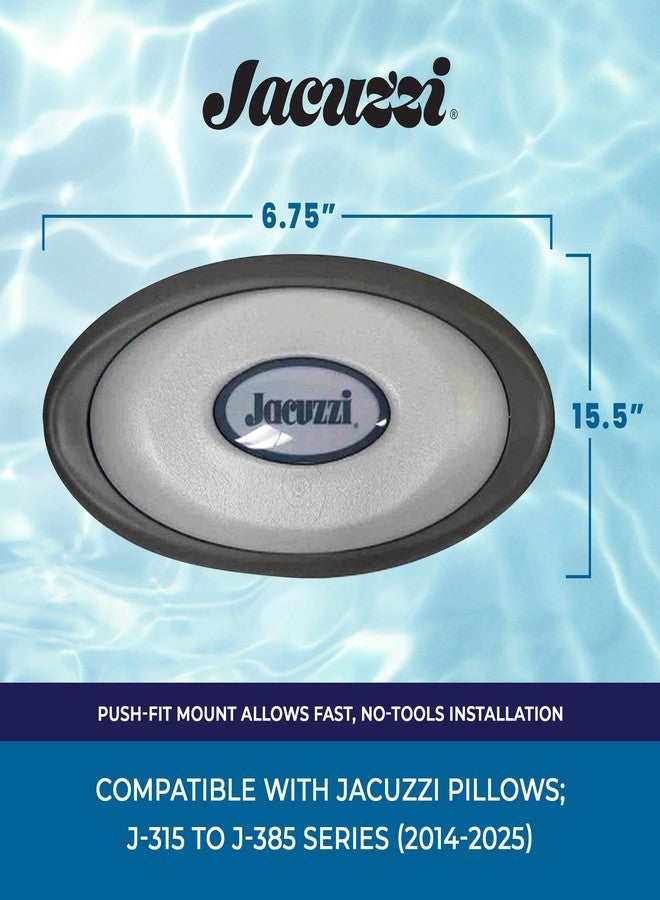 جاكوزي وسادة جاكوزي بيضاوية من سلسلة J-300 مع مسند ظهر، وسادة سبا بديلة لحوض الاستحمام الساخن، وسادة مريحة لمسند الرأس سهلة التركيب، تصميم فينيل متين للاسترخاء وترقية السبا - Image 3
