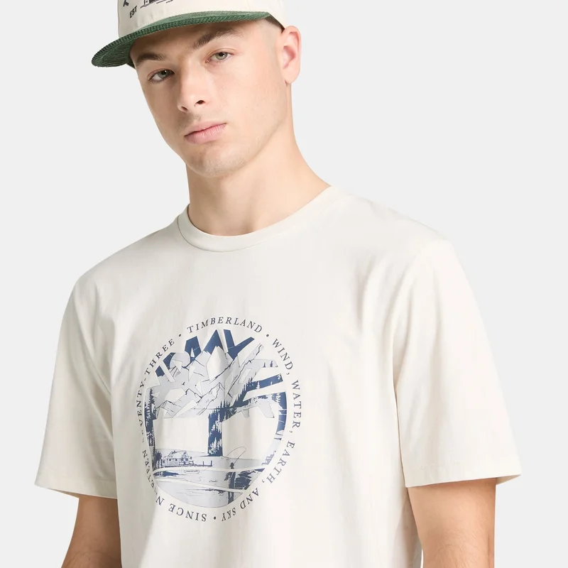 تمبرلاند Men's Stack Logo T-Shirt