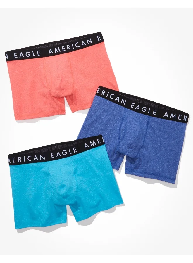 American Eagle 3 Pack Logo Band Trunks