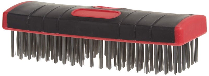 Red Devil 4166 7Inch Soft Grip Stainless Steel Scrub Brush