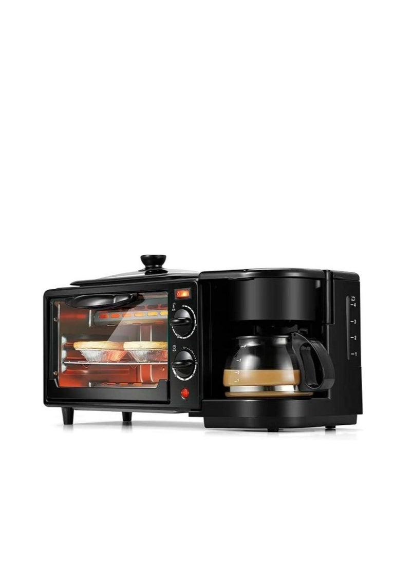 SLIVERS CRIEST 3-in-1 Multifunctional Breakfast Maker With Coffee Pot And Frying Pan & Oven  - Image 2