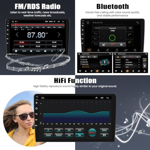 AMprime [2+64G] Android 15 Car Stereo for Ford Explorer 2005-2010 with Wireless Carplay&Android Auto,10.1 Inch Touch Screen Car Radio with Mirror Link Bluetooth FM/RDS Radio WiFi GPS EQ SWC - Image 4
