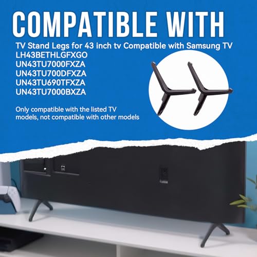 SeDeplacer TV Stand Legs Only Compatible with Samsung TV UN43TU7000FUN43TU700DF BE43TLeft BN9650854A Right BN9650855ANot Compatible with Other ModelsTv Stand Base for 43 inch TV - Image 3