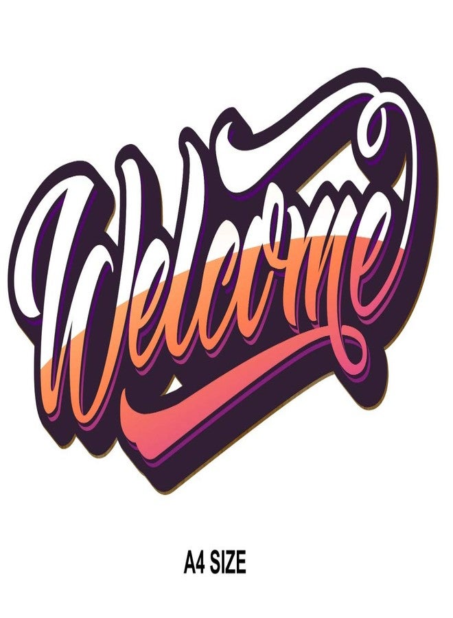 PAPER PLANE DESIGN Welcome Door Hanging Home Decor Items - Image 3
