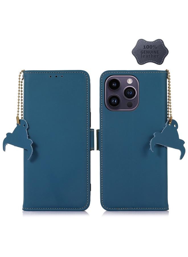 Zaboon Case For iPhone 13 Pro Max Genuine Leather Magnetic RFID Leather Phone Case - Image 1