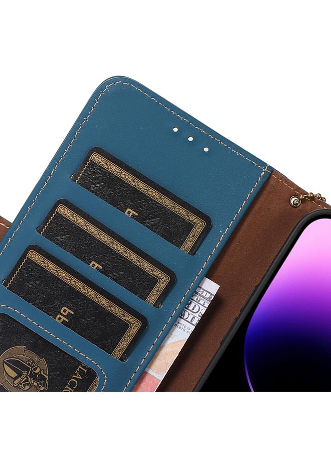 Zaboon Case For iPhone 13 Pro Max Genuine Leather Magnetic RFID Leather Phone Case - Image 5